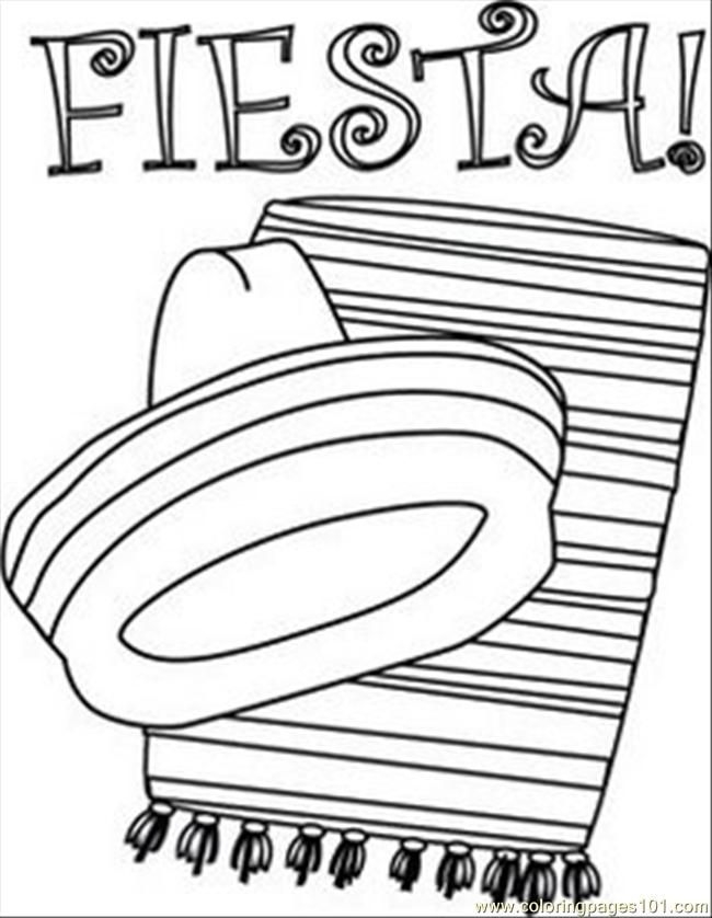 Fiesta Coloring Pages Free Printable Web Mexican Fiesta Page For Kids