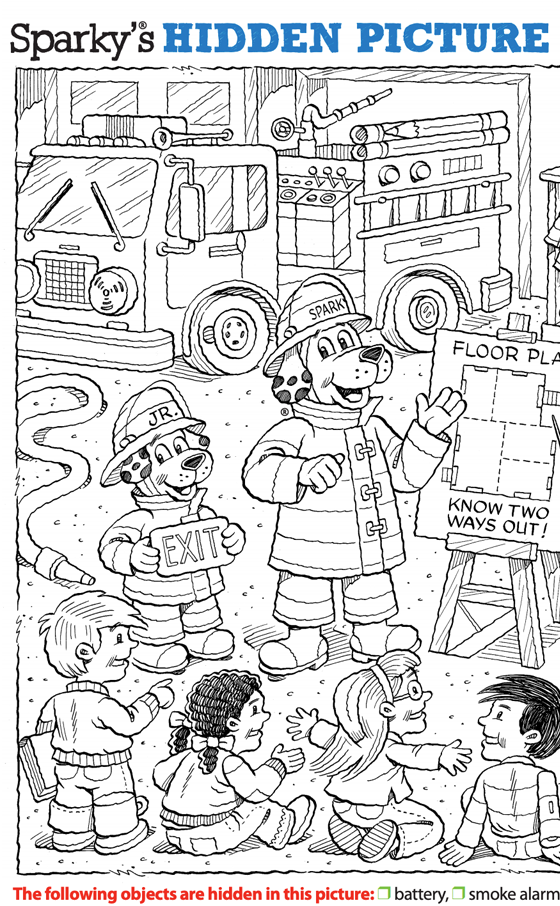 Fire Prevention Coloring Pages Printable Fire Prevention Coloring Pages Printable