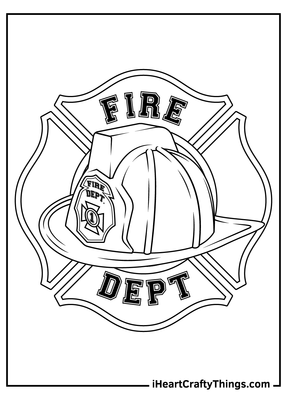 Fireman Coloring Pages For Kids Printable Fireman Coloring Pages For Kids Printable