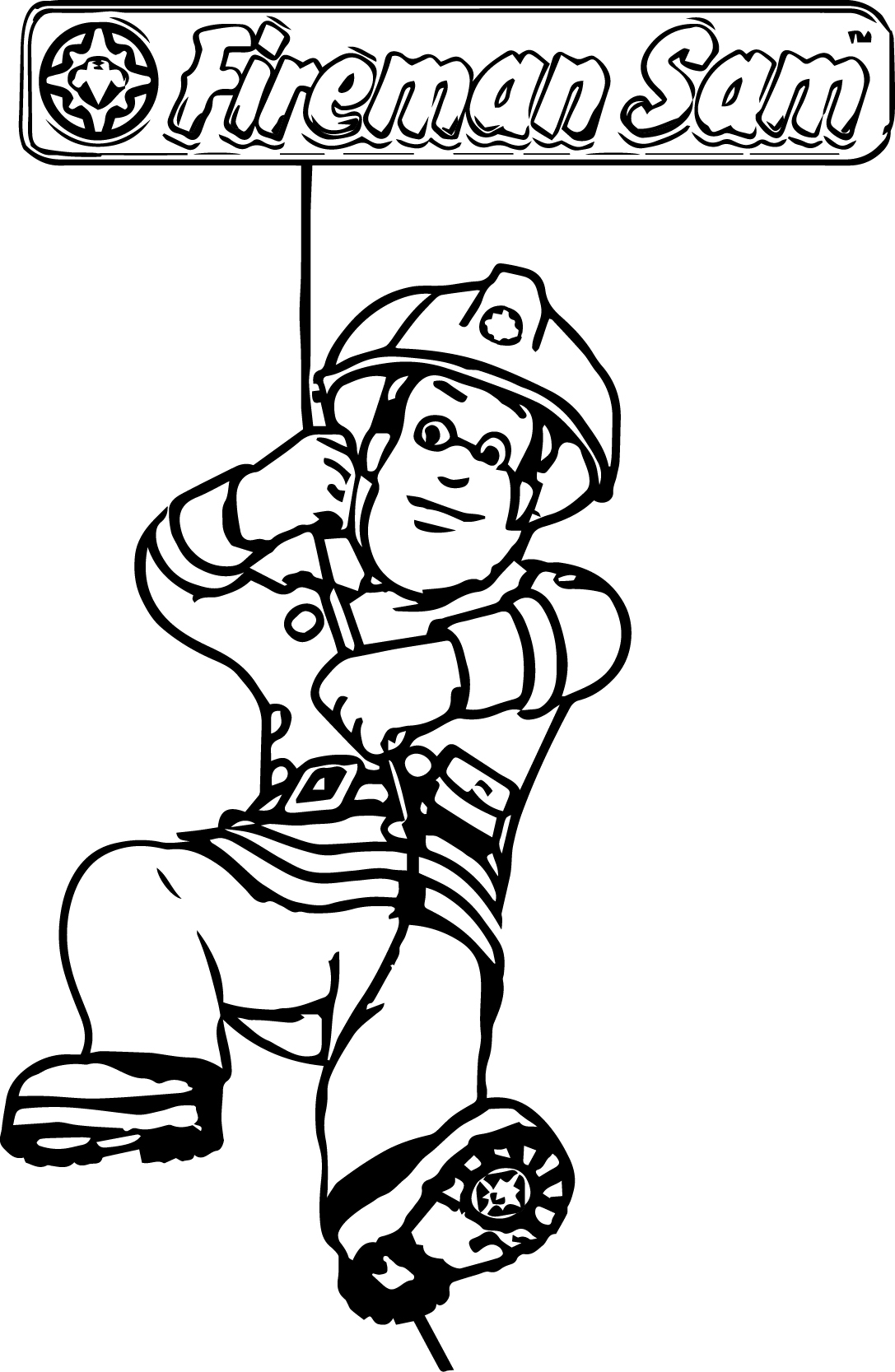Fireman Printable Coloring Pages