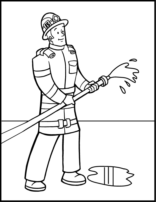 Free Printable Fireman Coloring Pages Free Printable Fireman Coloring Pages