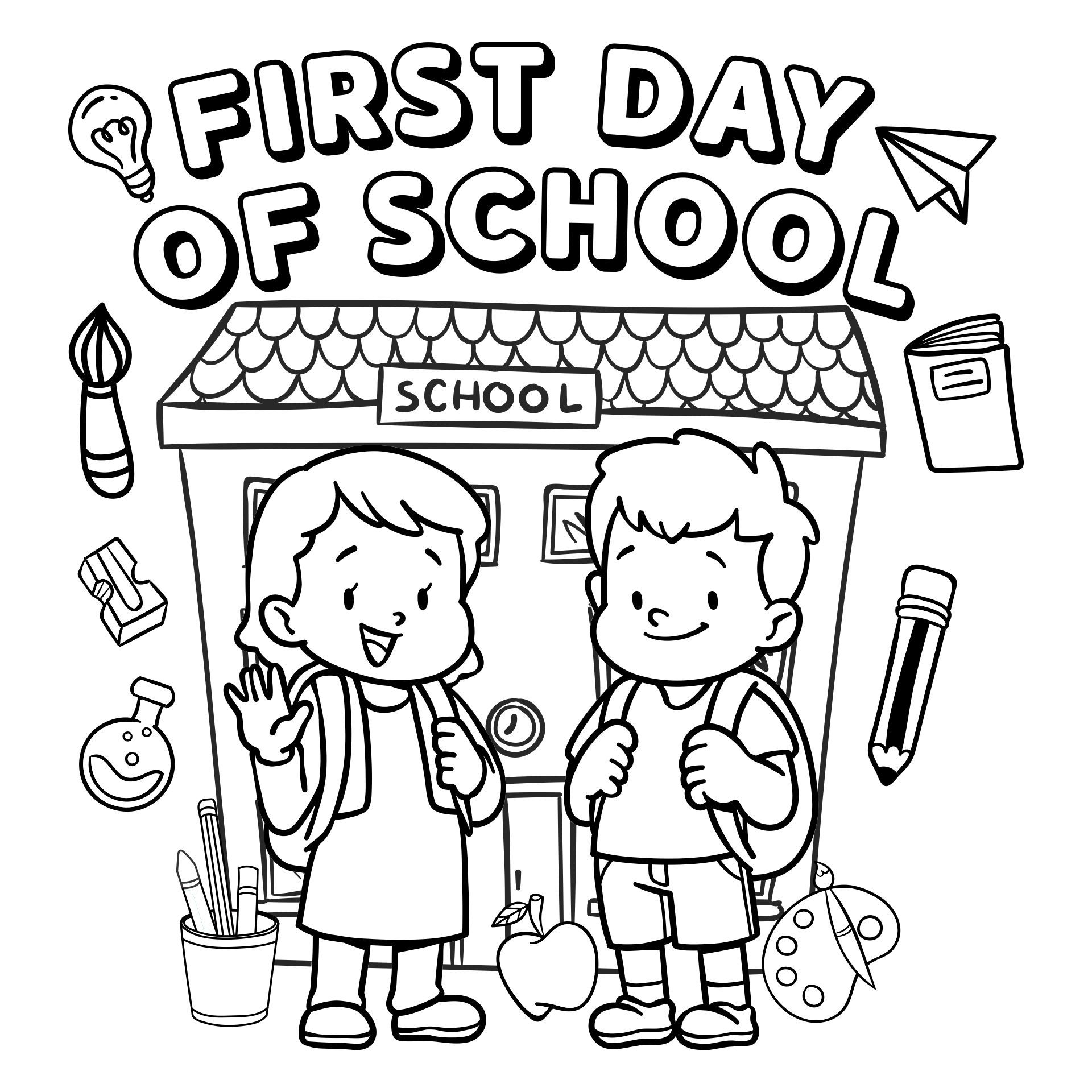 First Day Of School Worksheets 12 Free PDF Printables Printablee First Day Of School Worksheets 12 Free PDF Printables Printablee