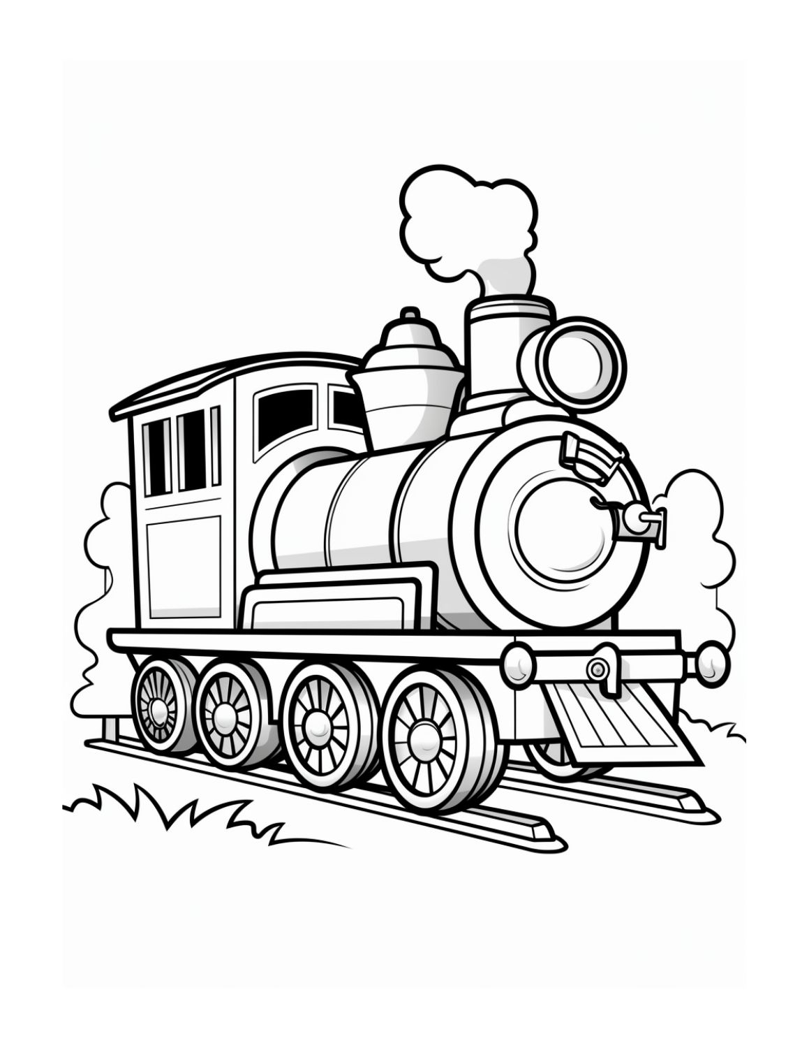 First Steam Train Coloring Pages Coloring Pages