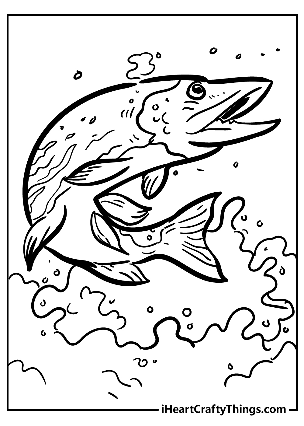 Fishing Printable Coloring Pages