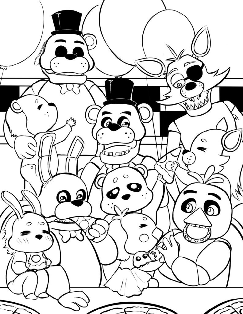 Five Nights At Freddy S Coloring Pages To Print Activity Shelter Five Nights At Freddy S Coloring Pages To Print Activity Shelter