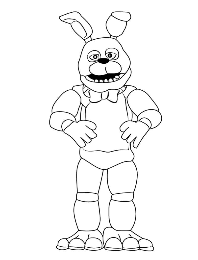 Five Nights Freddy Coloring Pages Five Nights Freddy Coloring Pages