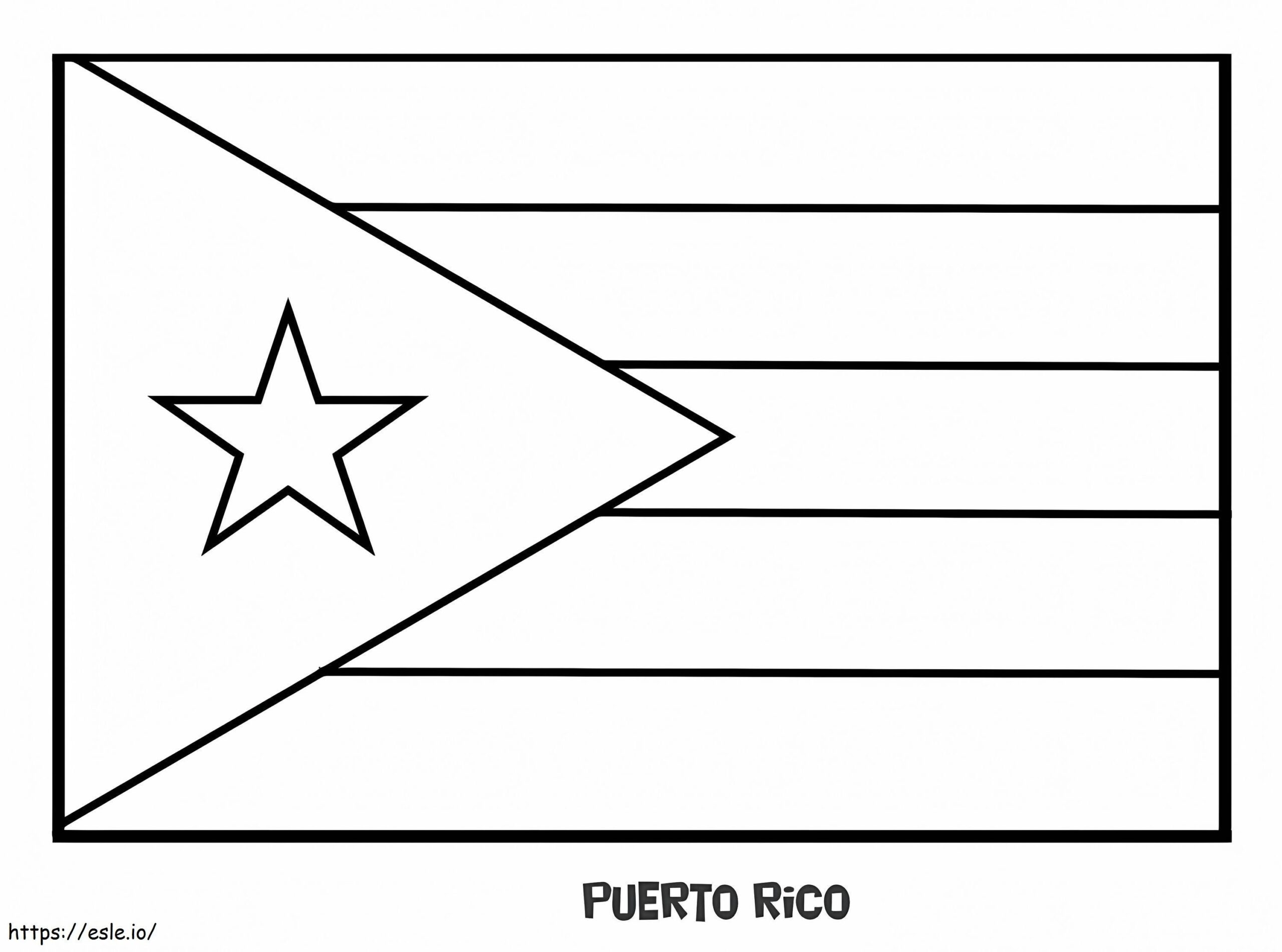 Puerto Rico Flag Coloring Pages Printable