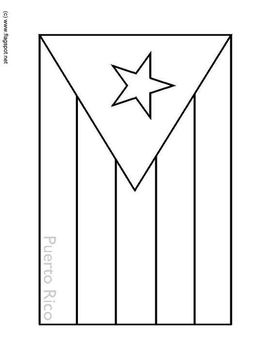 Flag Puerto Rico Flag Coloring Pages Puerto Rican Flag Puerto Rico Flag