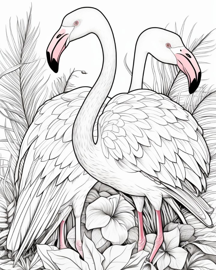 Flamingo Coloring Page