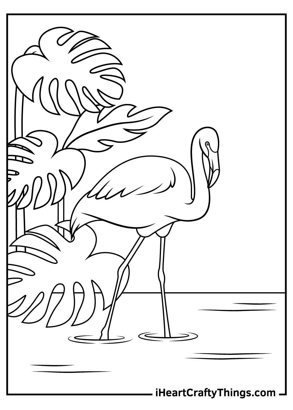 Flamingo Coloring Page