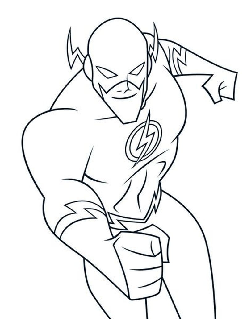 Printable Flash Coloring Pages