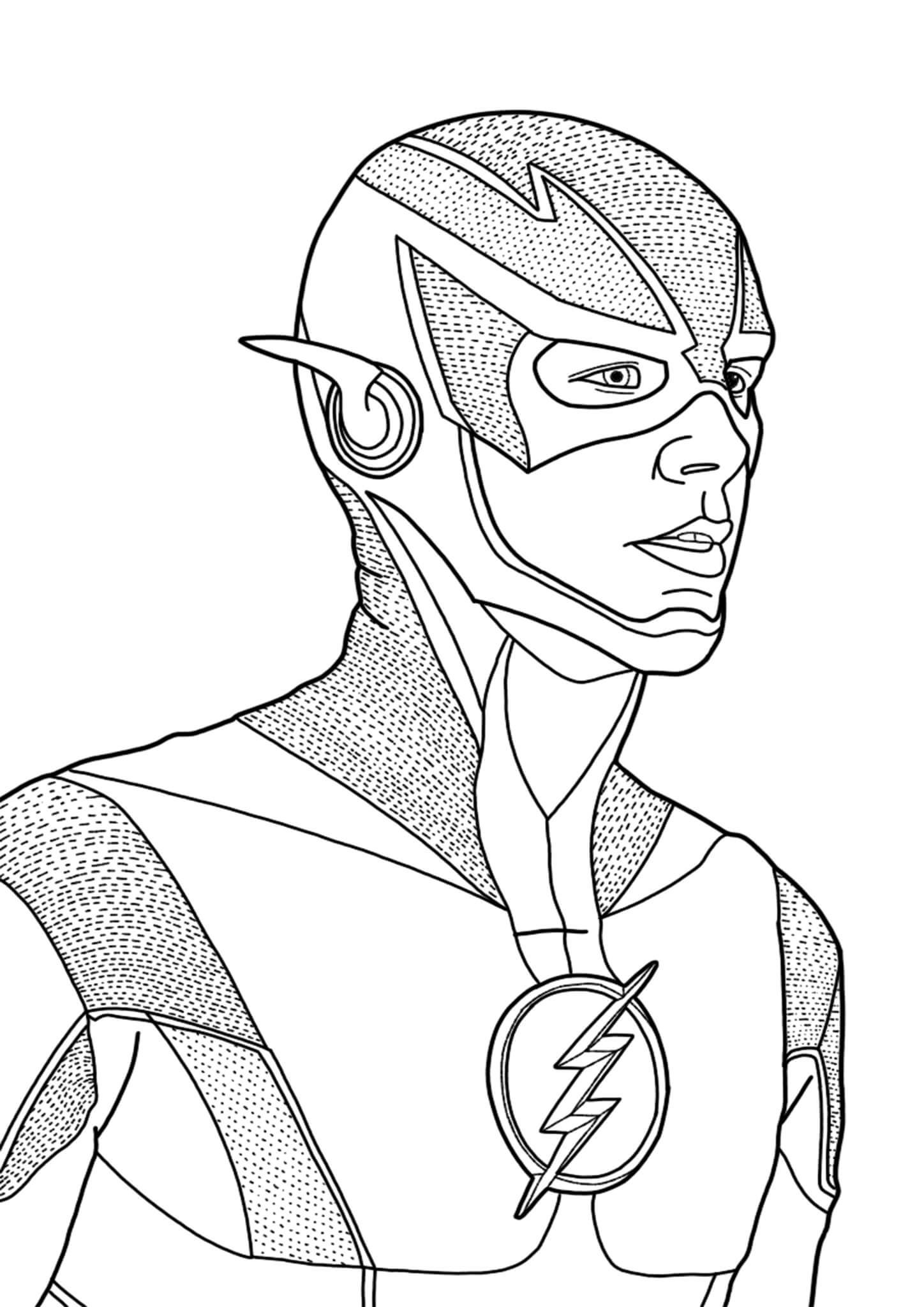 Flash Printable Coloring Pages