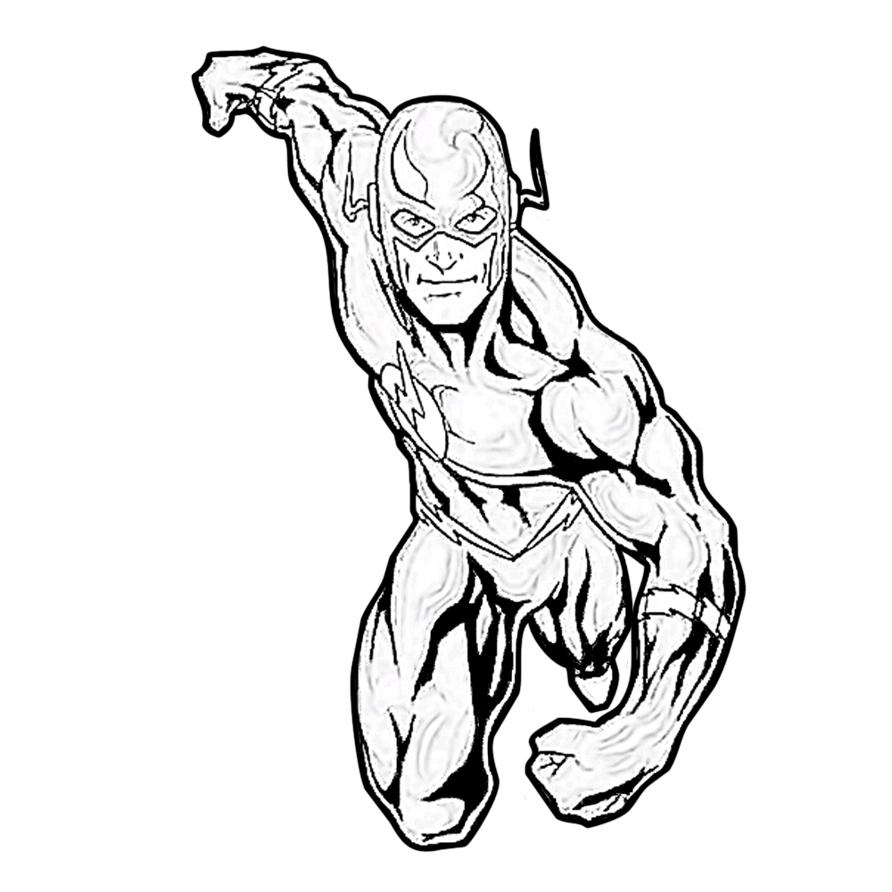 Flash Coloring Pages Printable Flash Coloring Pages Printable