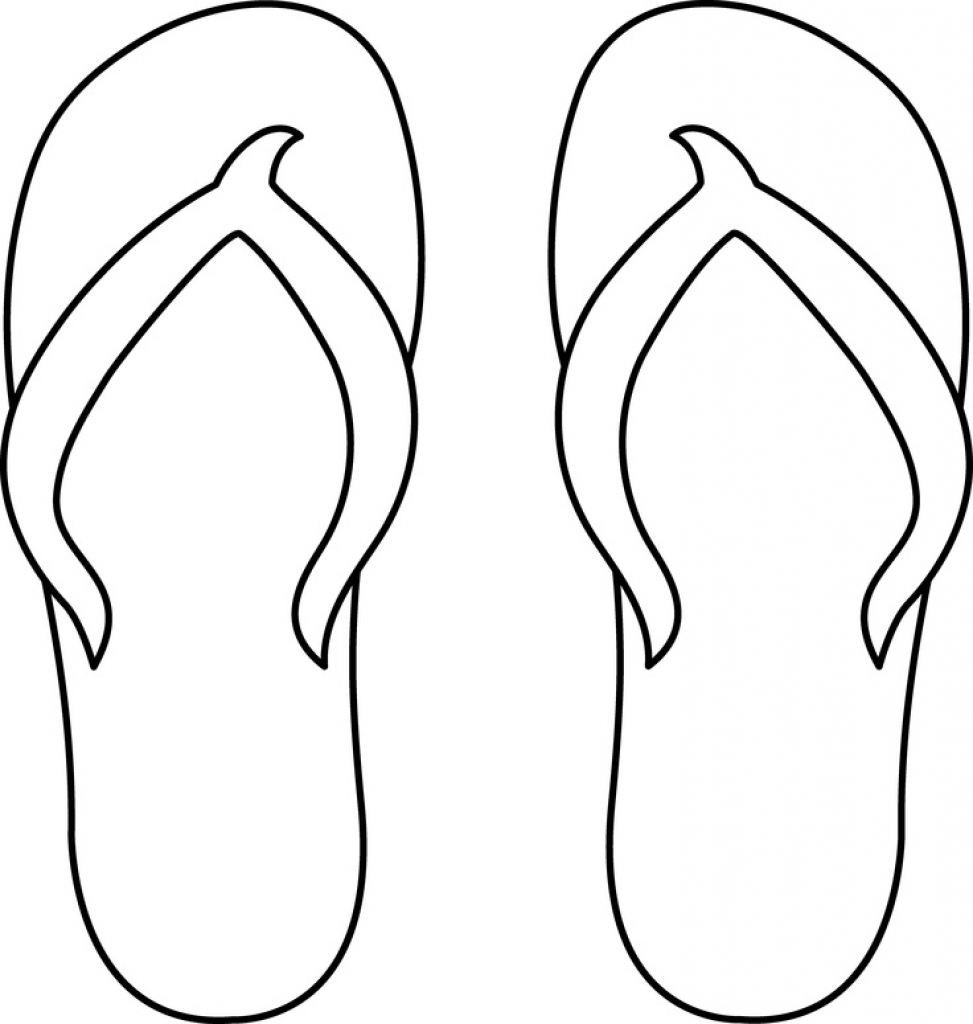 Flip Flop Coloring Pages Free Printable At GetDrawings Free Download