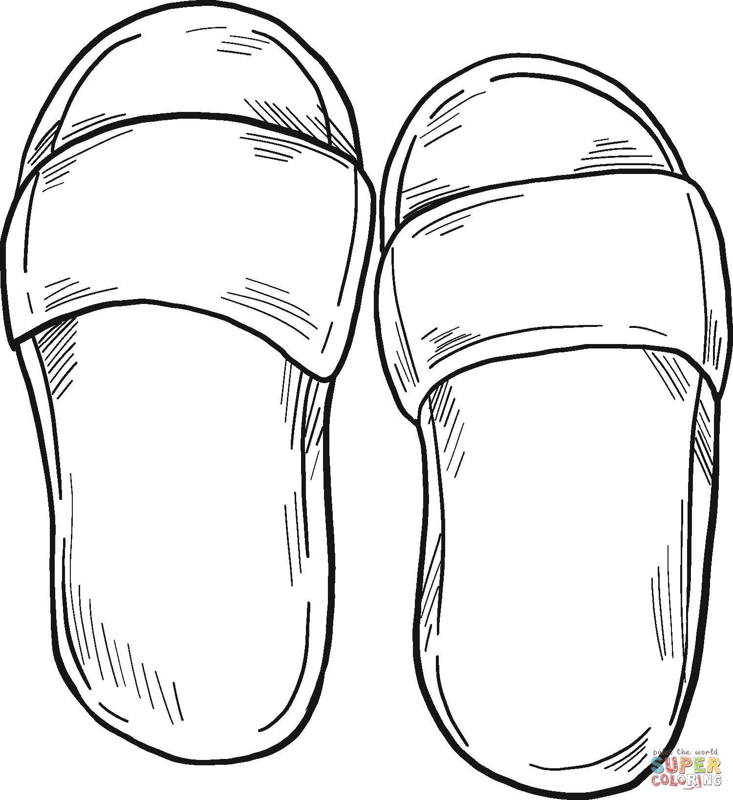 Flip Flop Coloring Pages Free Printable Printable Calendars AT A GLANCE