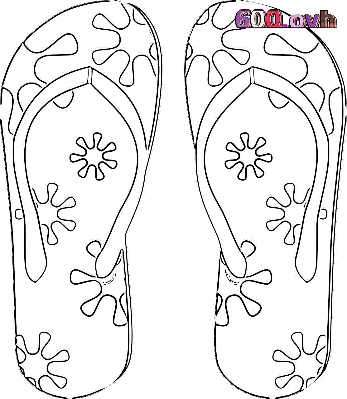 Flip Flop Coloring Pages Free Printable