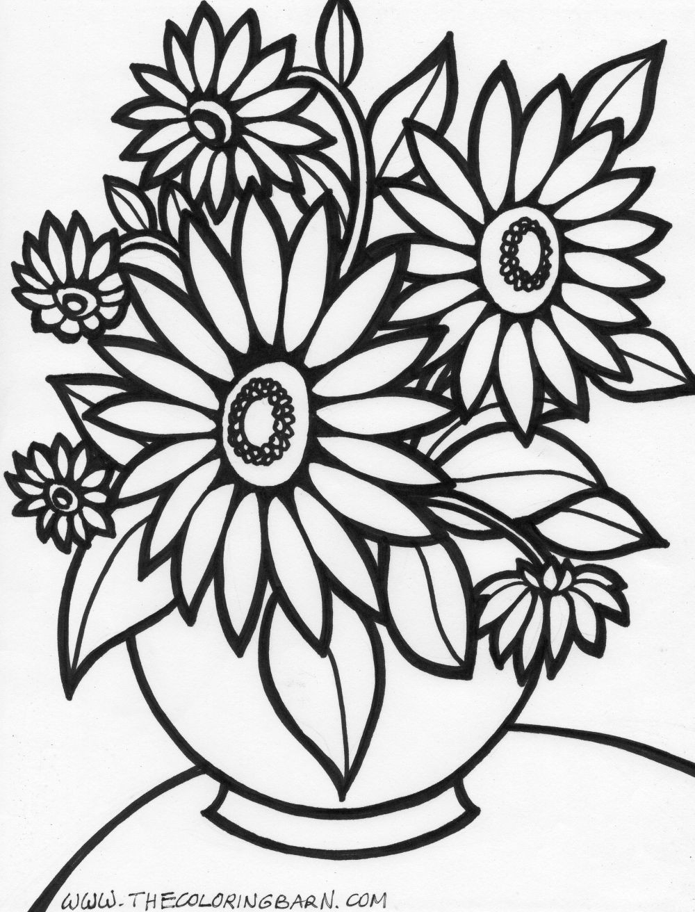 Flower Coloring Pages To Print Out At GetColorings Free Printable