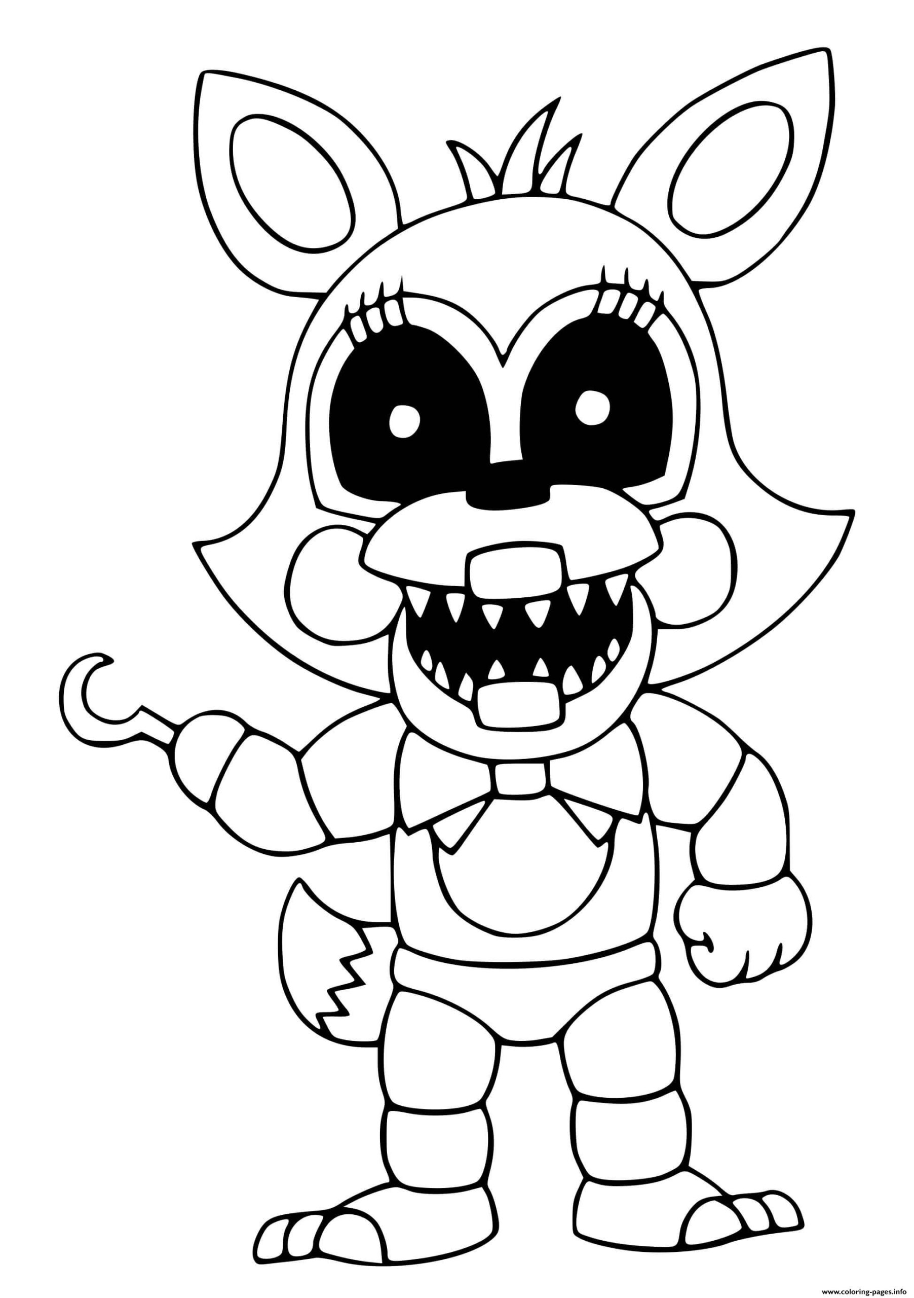 FNAF Coloring Page Printable FNAF Coloring Page Printable