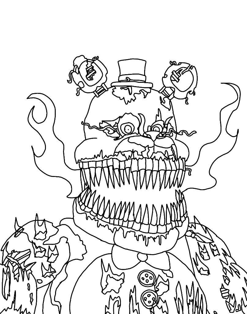 Fnaf Coloring Pages Printable Fnaf Coloring Pages Printable