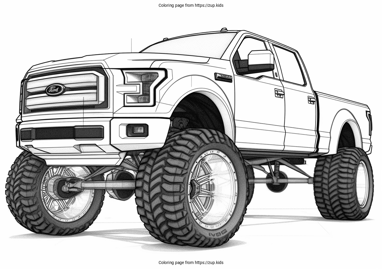 Ford Coloring Page From Zup Kids