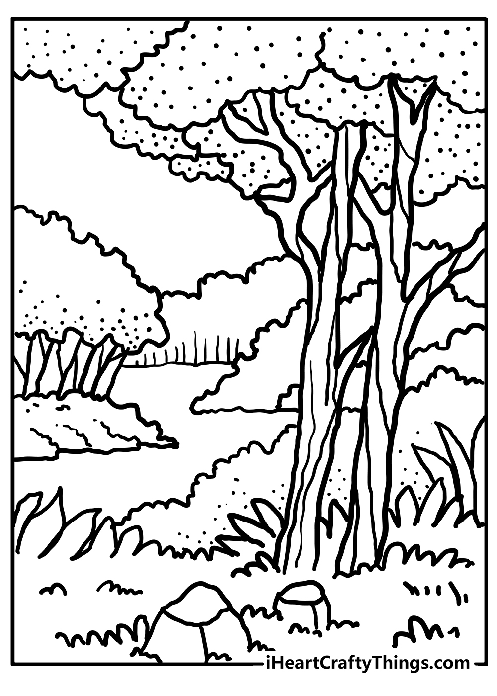 Forest Coloring Pages Forest Coloring Pages