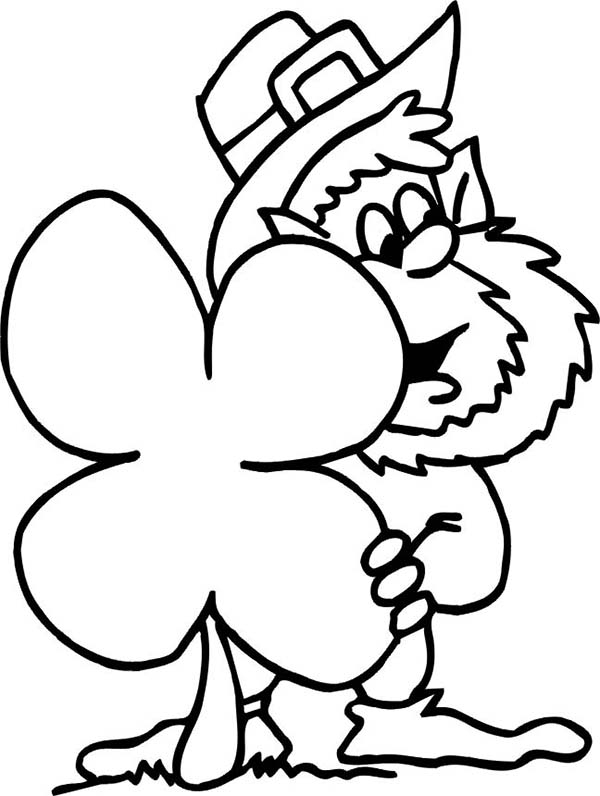 Four Leaf Clover Coloring Pages Printable Four Leaf Clover Coloring Pages Printable