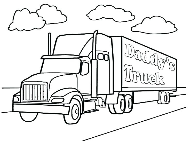 Free Printable Semi Truck Coloring Pages Free Printable Semi Truck Coloring Pages