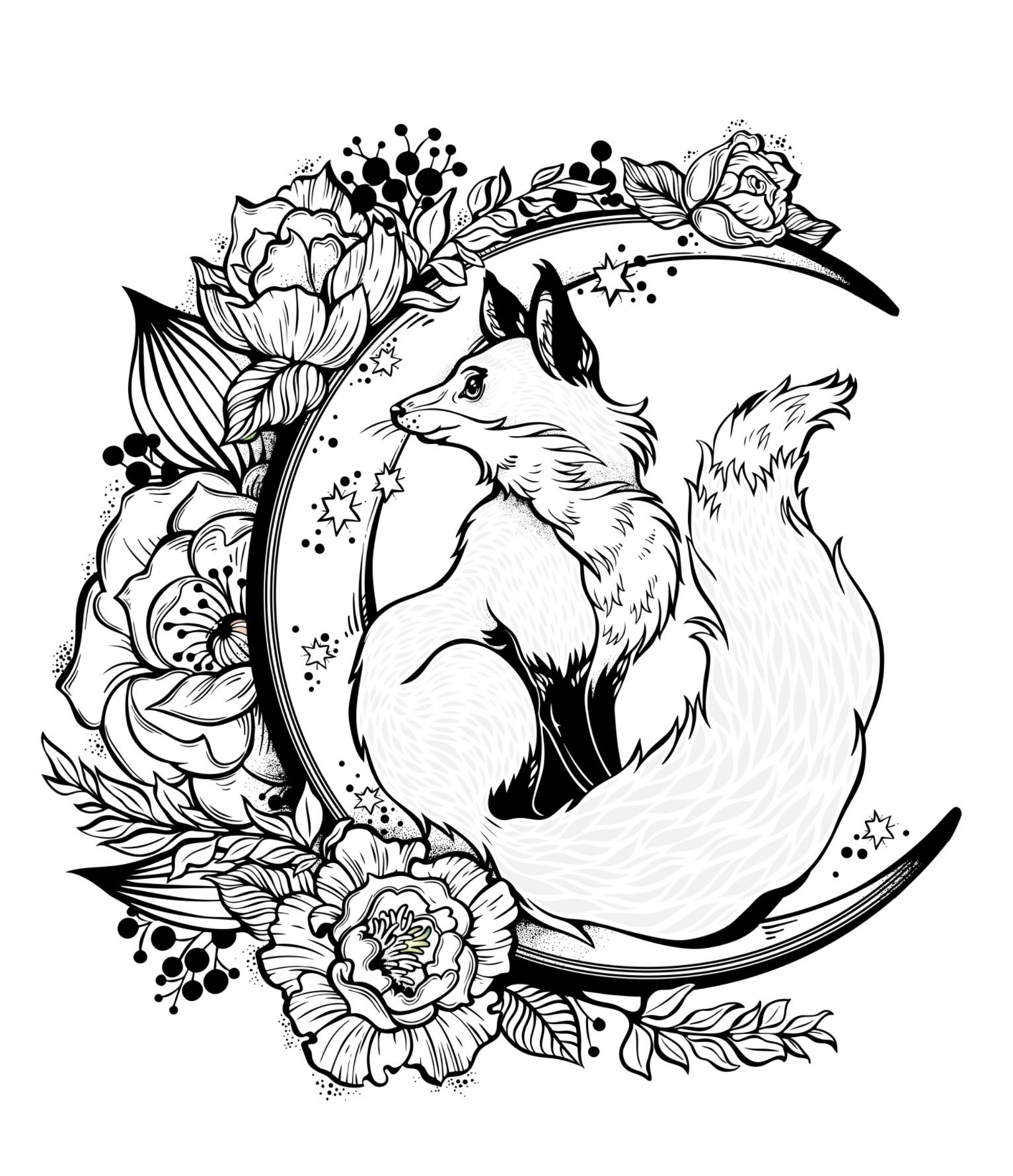 Free Printable Fox Coloring Pages Free Printable Fox Coloring Pages