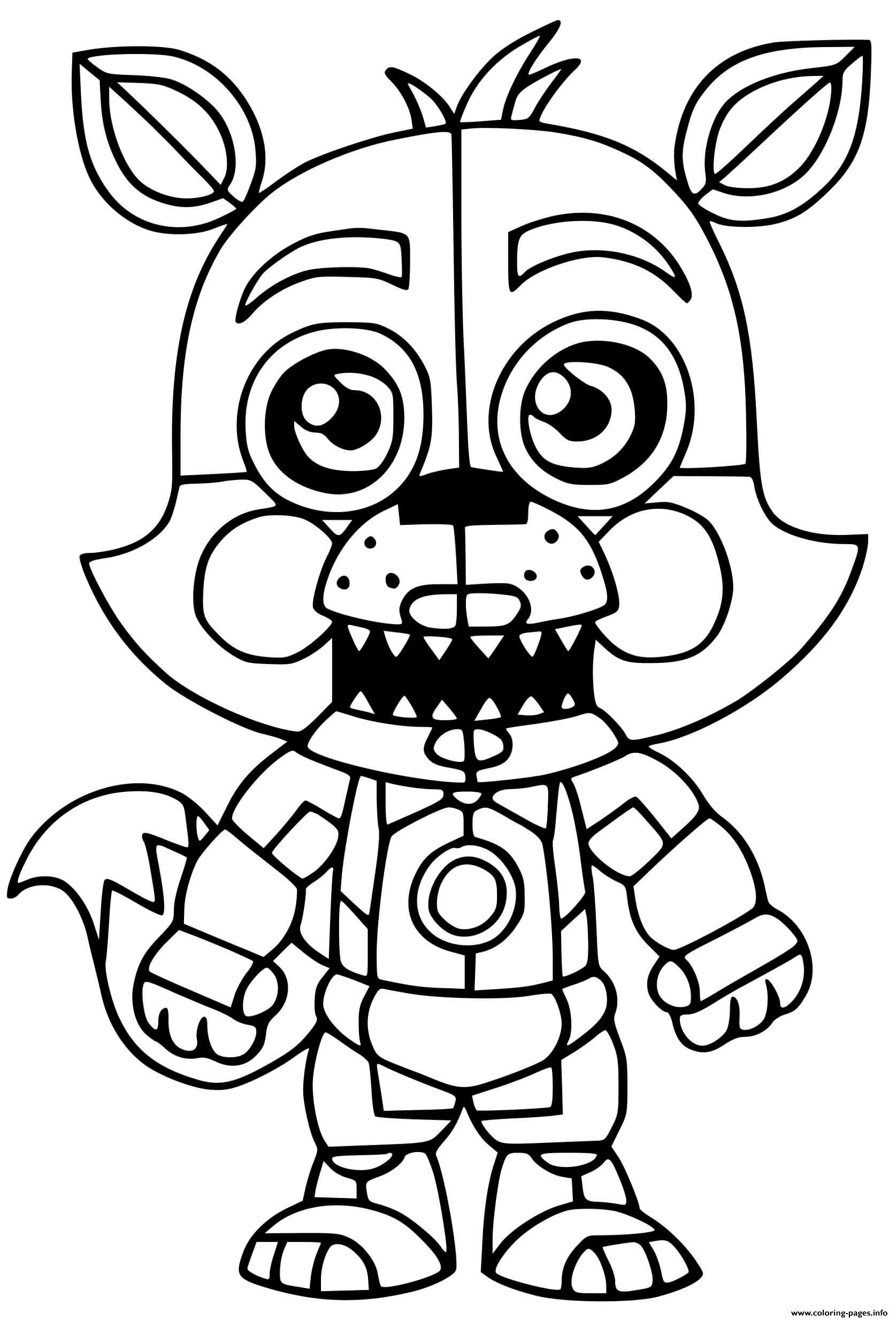Foxy Coloring Page Printable Foxy Coloring Page Printable