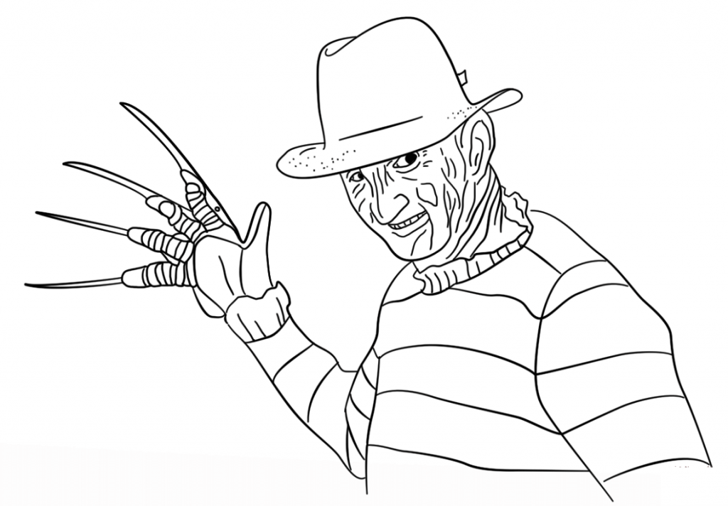 Freddy Krueger Coloring Pages For Free Printable Download Educative Freddy Krueger Coloring Pages For Free Printable Download Educative
