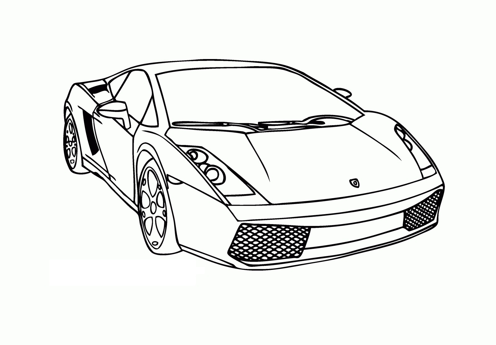 Free Cars Printable Coloring Pages