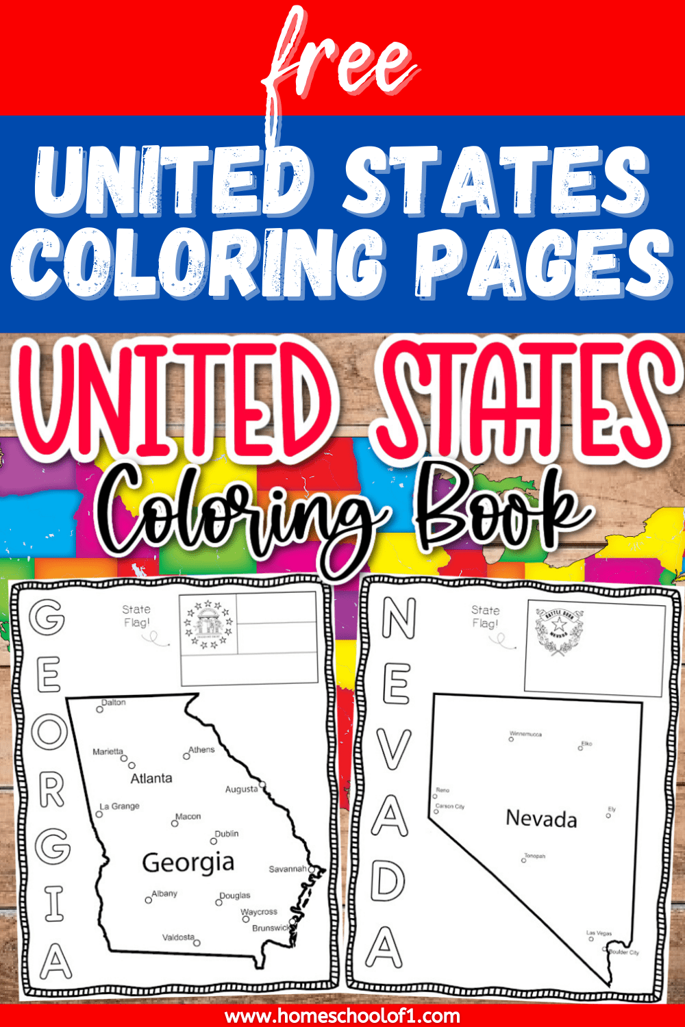 Free 50 States Coloring Pages Printable For US Geography Us Geography Free 50 States Coloring Pages Printable For US Geography Us Geography
