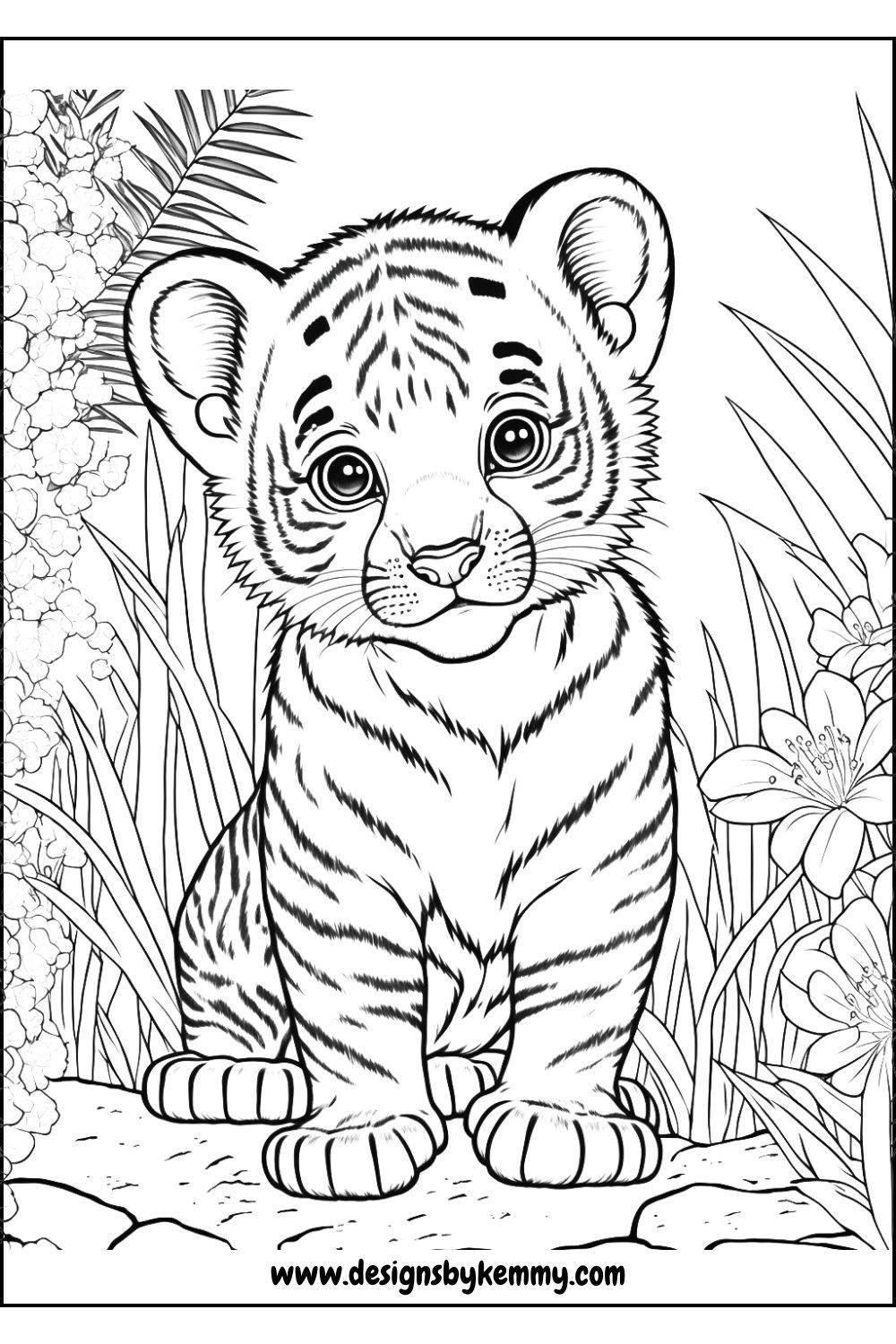 Free Animal Coloring Pages Tiger Cub Coloring Page Free Animal Coloring Pages Tiger Cub Coloring Page