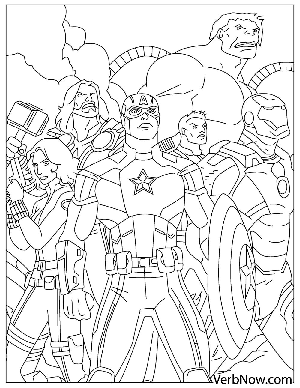 Printable Avengers Coloring Pages Printable Avengers Coloring Pages