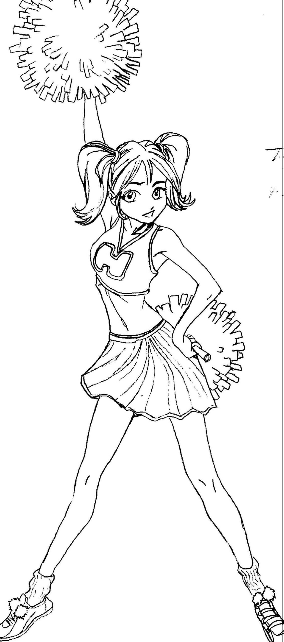 Cheer Coloring Pages Printable