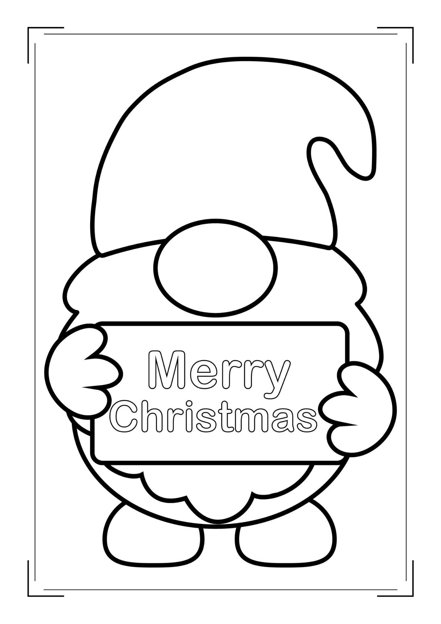 Free Christmas Gnome Coloring Book 14 Pages Free Christmas Gnome Coloring Book 14 Pages