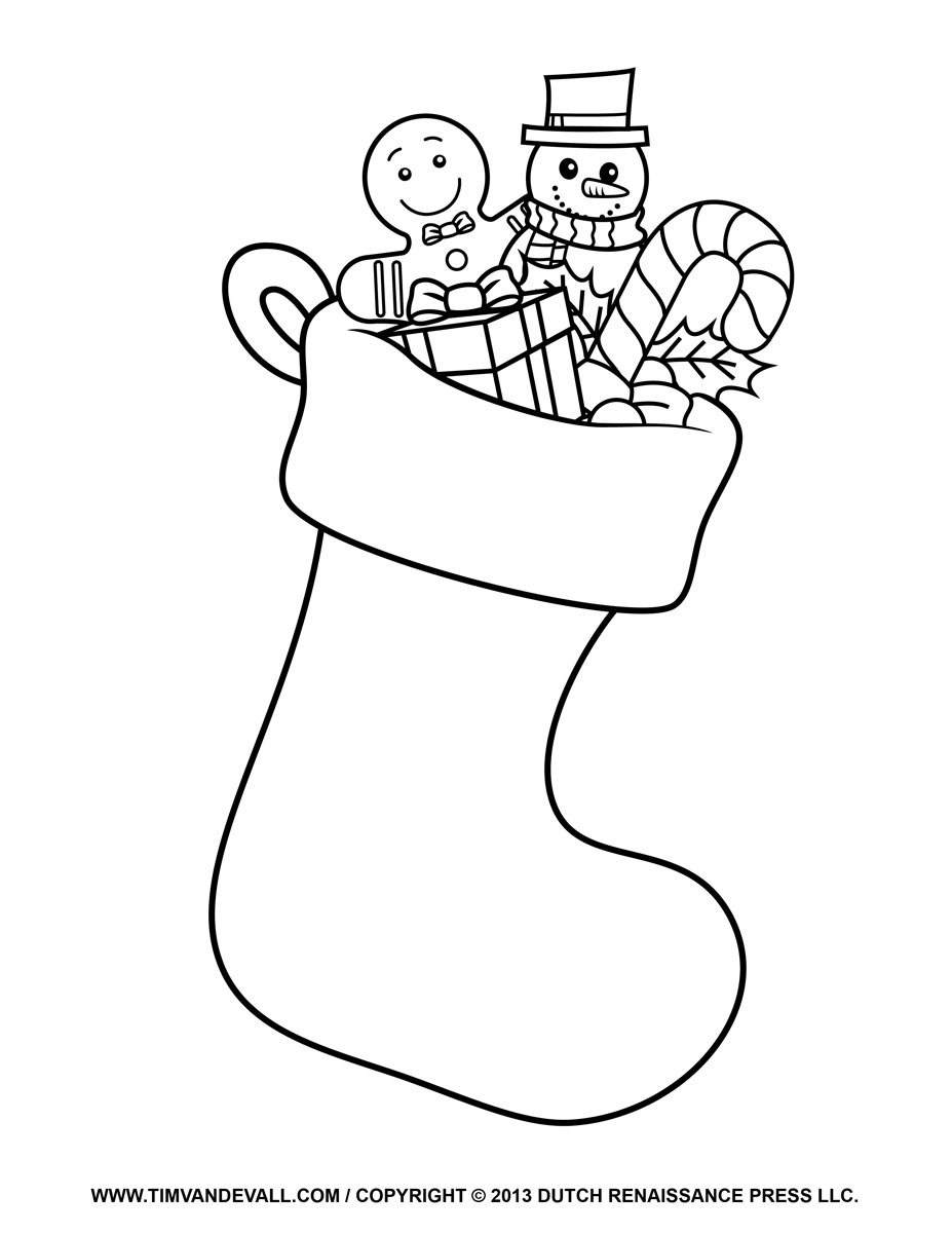 Free Christmas Stocking Template Clip Art Decorations Free Christmas Stocking Template Clip Art Decorations