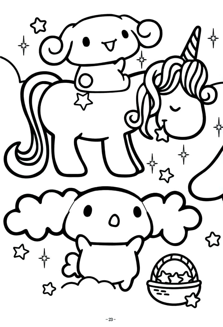 Sanrio Printable Cinnamoroll Coloring Pages Sanrio Printable Cinnamoroll Coloring Pages