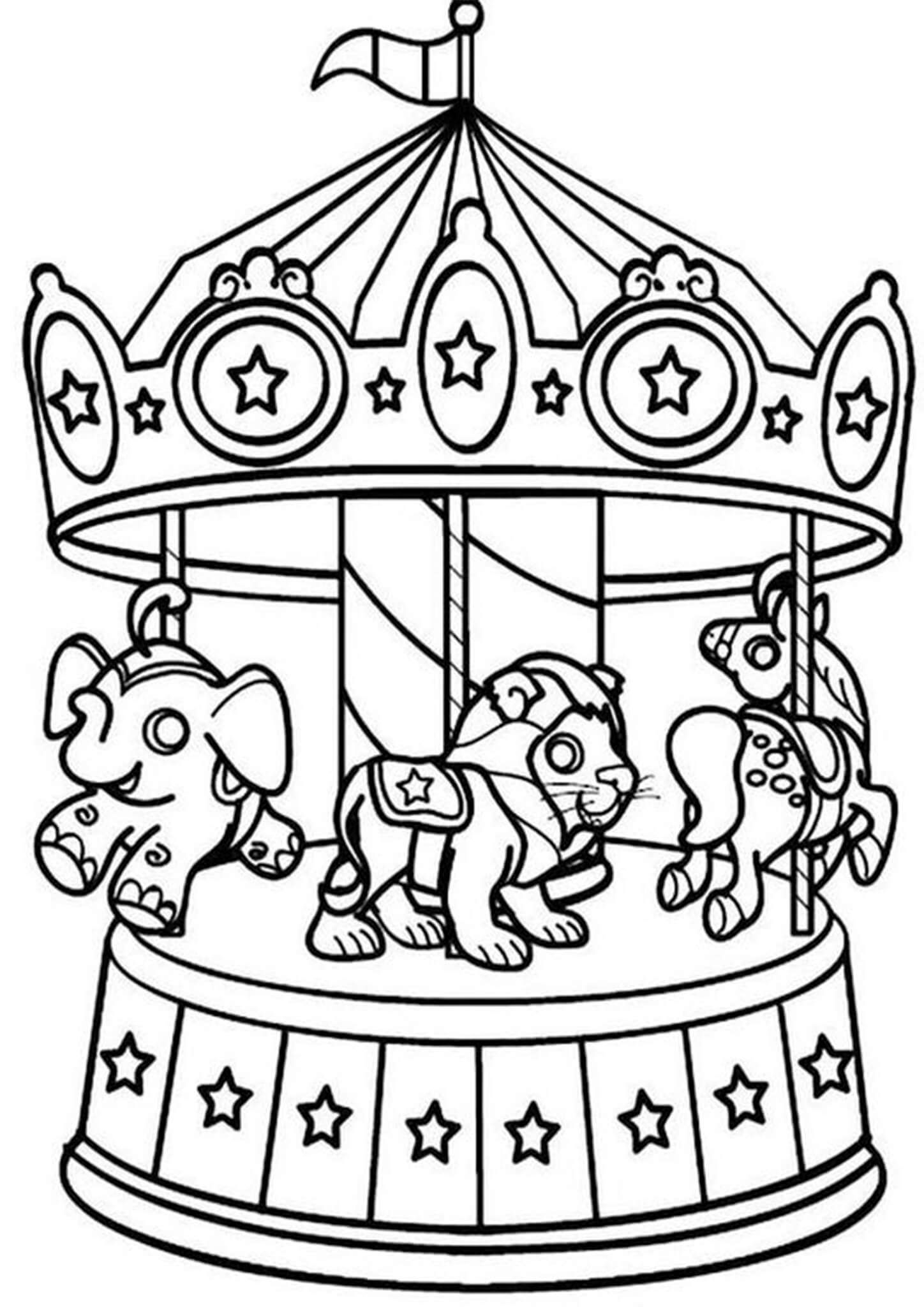 Free Circus Printable Coloring Pages