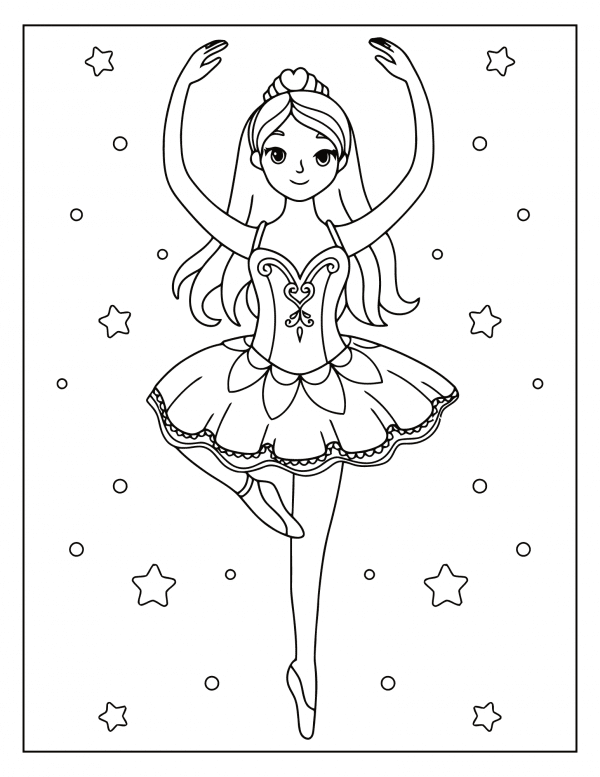 Free Coloring Pages Ballerina Free Coloring Pages Ballerina