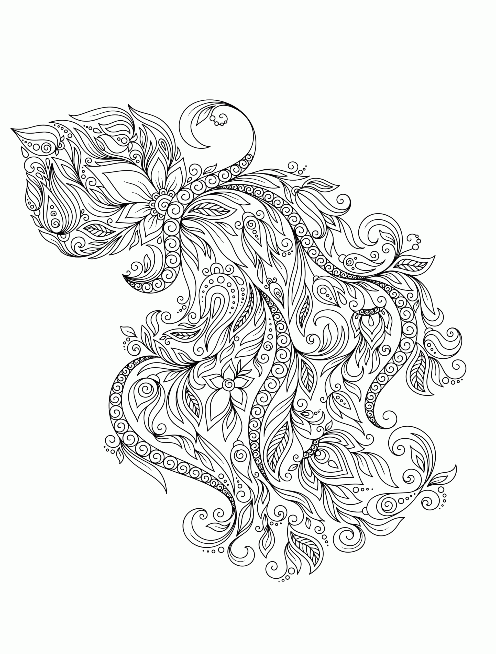 Free Coloring Pages For Adults Printable Easy To Color Animals Free Coloring Pages For Adults Printable Easy To Color Animals