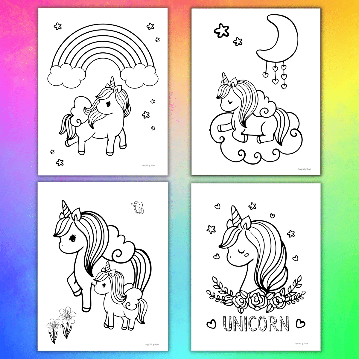 Free Coloring Pages For Unicorns Free Coloring Pages For Unicorns