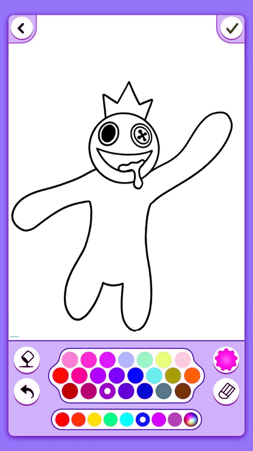 Free Coloring Pages Rainbow Friends Free Printable Templates