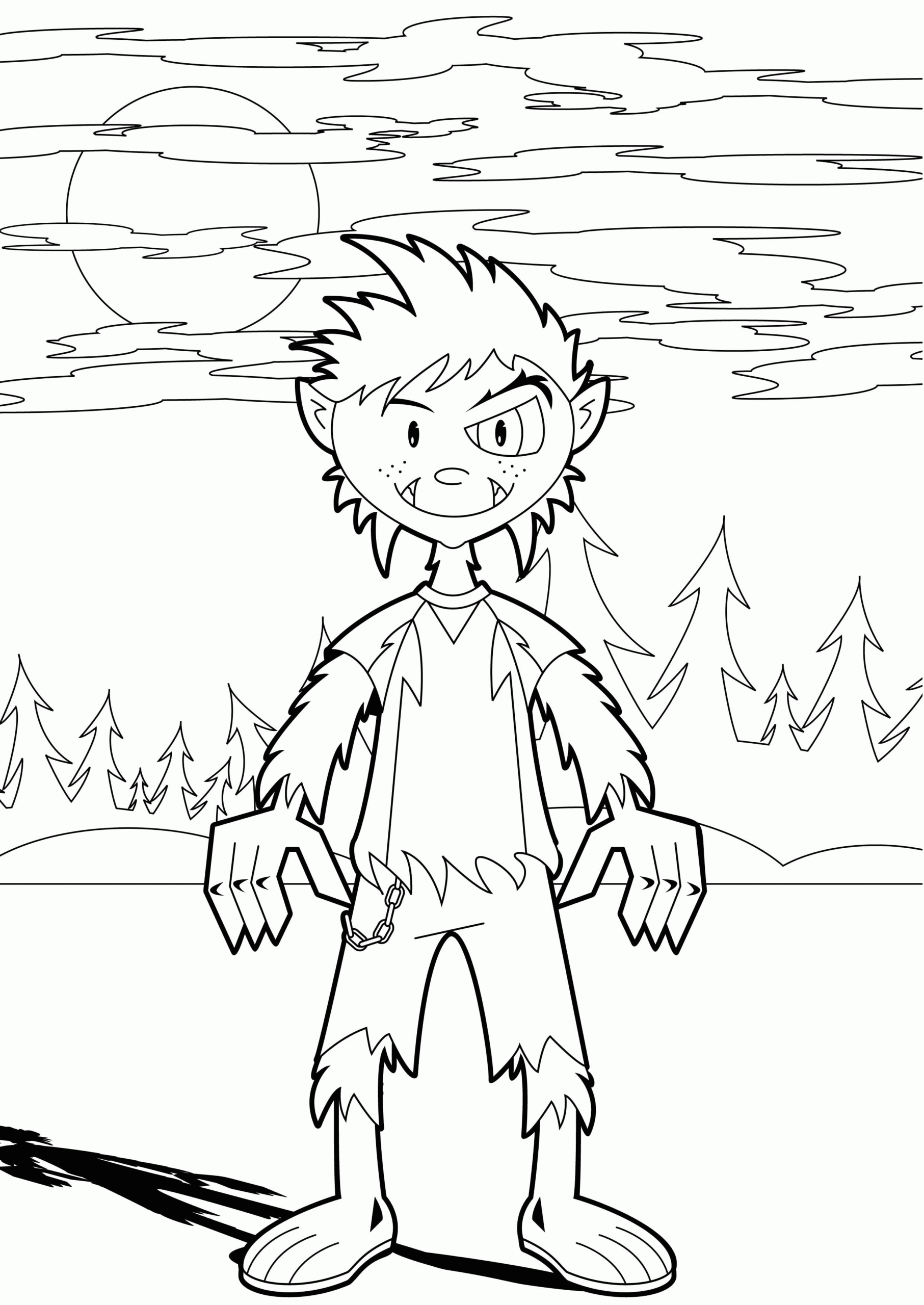 Free Coloring Pages Werewolf Coloring Pages Free Coloring Pages Werewolf Coloring Pages