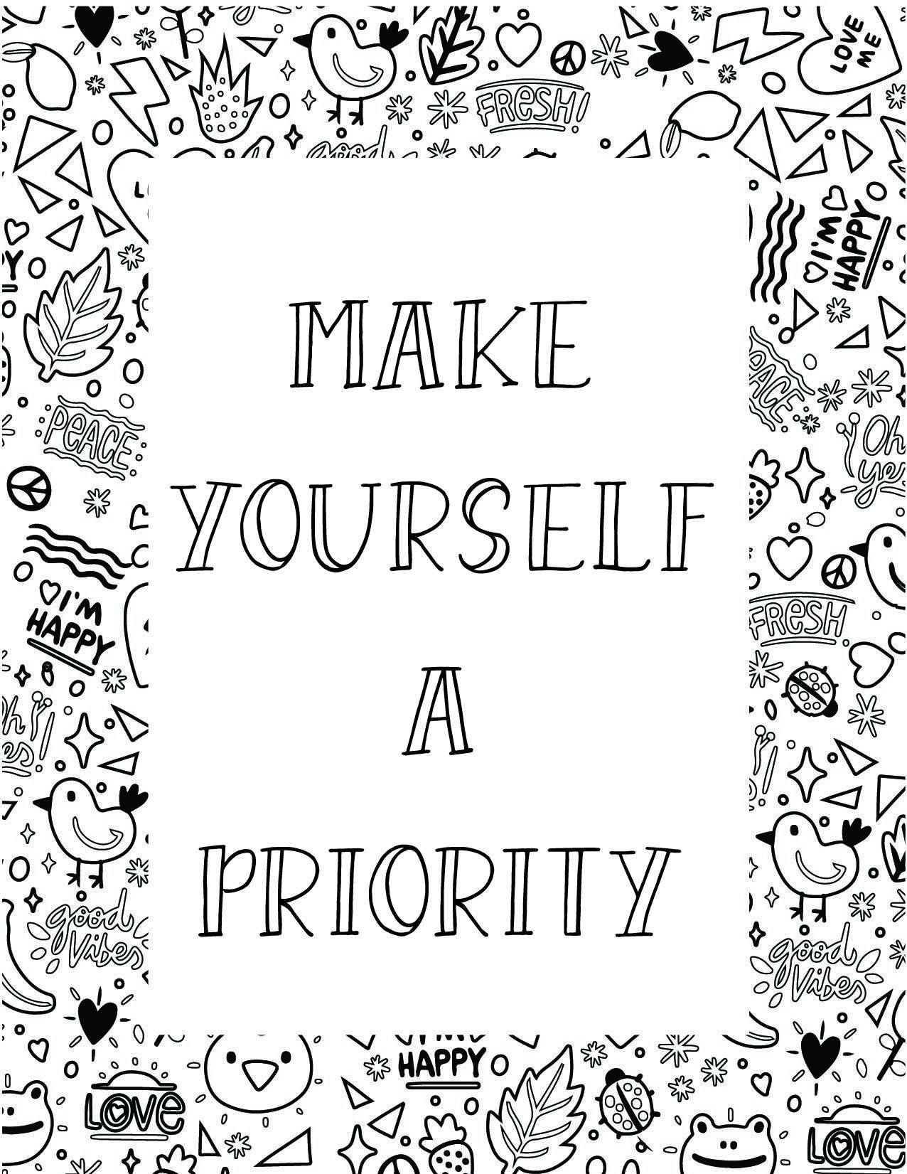 Inspirational Printable Coloring Pages
