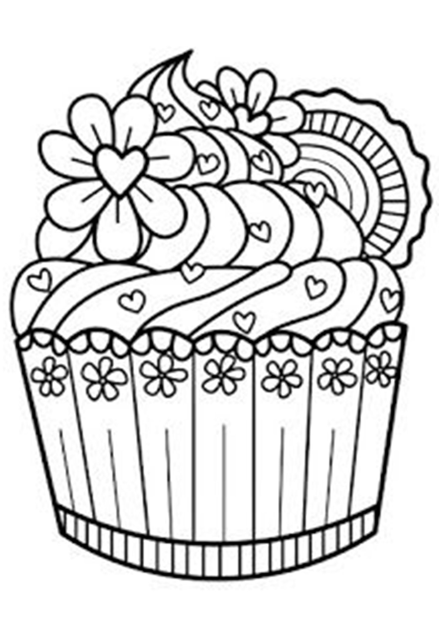 Free Cupcake Coloring Pages Printable Calendar Printables Free Cupcake Coloring Pages Printable Calendar Printables
