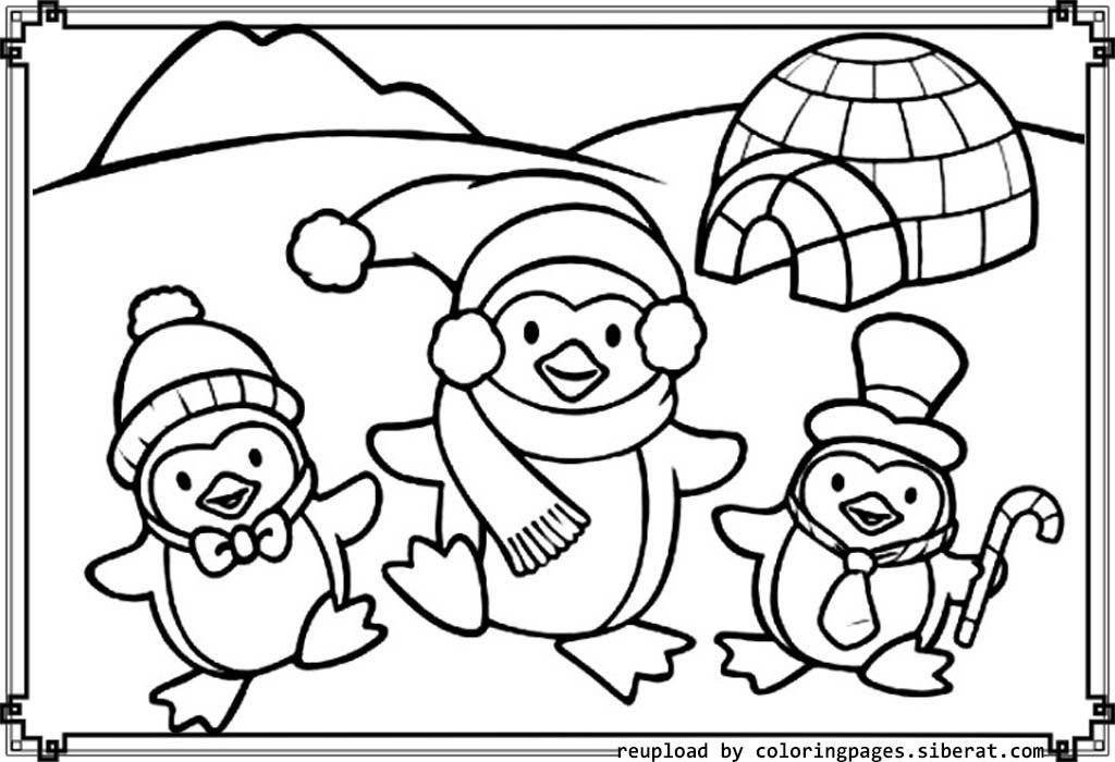 Free Cute Penguin Coloring Pages Printable Download Free Clip Art