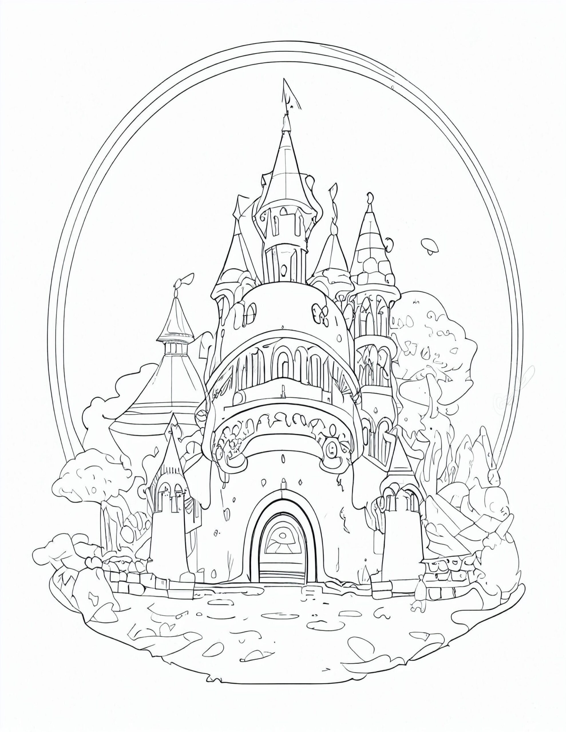 Castle Coloring Pages Printable Castle Coloring Pages Printable
