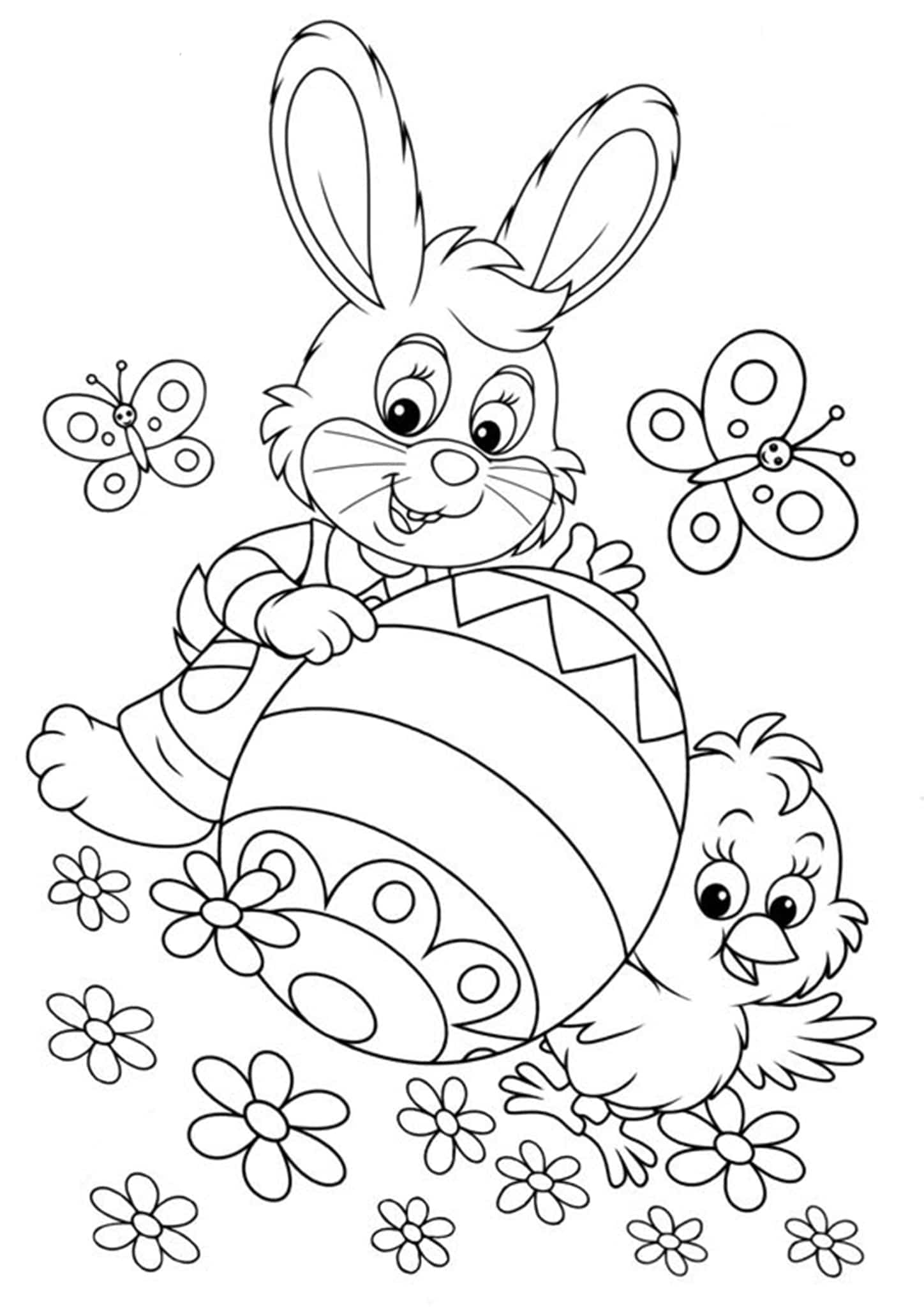 Easter Bunny Printable Coloring Pages Easter Bunny Printable Coloring Pages
