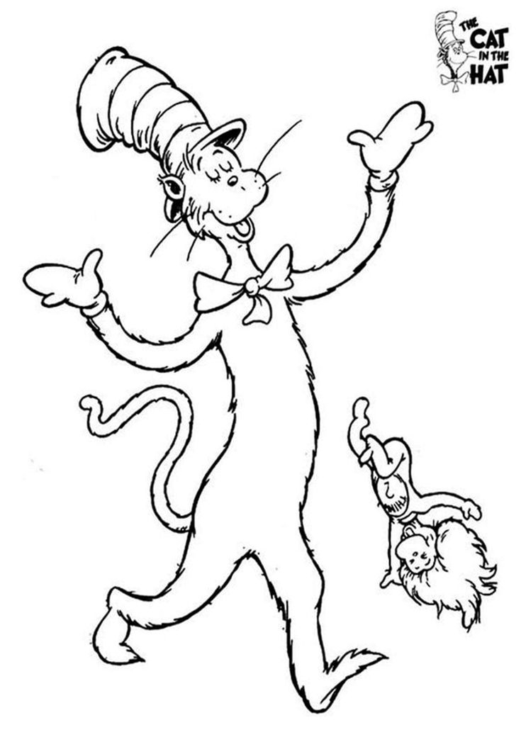 Free Easy To Print Cat In The Hat Coloring Pages Dr Seuss Coloring Free Easy To Print Cat In The Hat Coloring Pages Dr Seuss Coloring